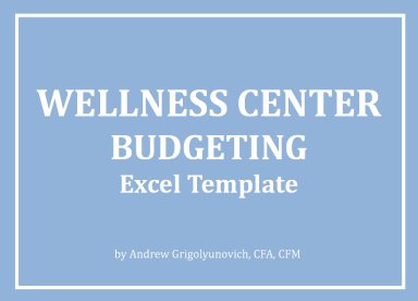Wellness Center Excel Budget Template