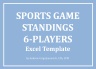 Sports Game Standings Excel Template