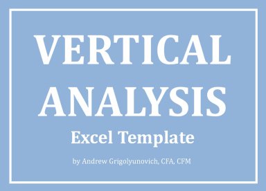 Vertical Analysis Excel Template