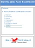 Start Up Wind Farm Excel Model and Valuation Template