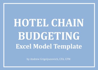 Hotel Chain Budgeting Excel Template