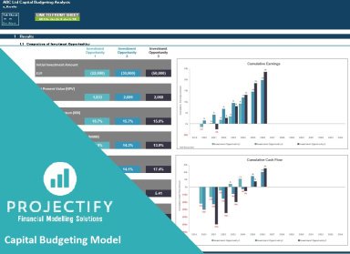 Capital Budgeting Excel Model Template