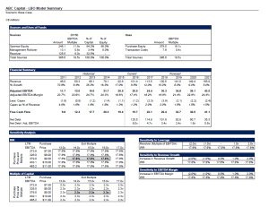 Private Equity - Professional LBO Excel Model