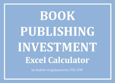 Book Publishing - Investment Excel Calculator