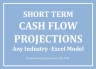 Short Term Cash Flow Projections Excel Model - Any Industry