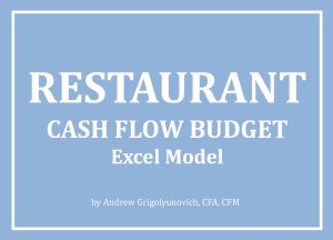 Restaurant - Cash Flow Budget Excel Model