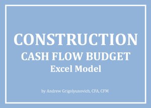 Construction - Cash Flow Budget Excel Model