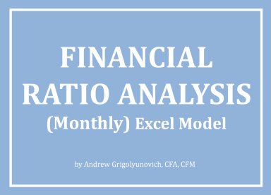 Financial Ratio Analysis (Monthly) Excel Model