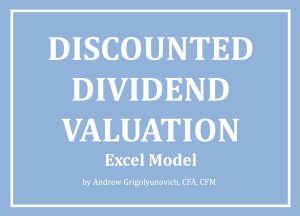 Discounted Dividend Valuation Excel Model Template
