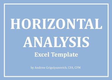 Horizontal Analysis Excel Template