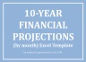 10-Year Financial Projections (by month) Excel Model