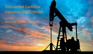 Discounted Cash Flow (DCF) Valuation Model with 3 Years Actual and 5 Years forecast- Oil and Gas Company