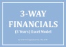 3-Way Financials (5 years) Excel Model