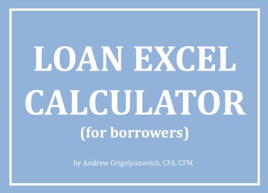 Loan Excel Calculator (for borrowers)
