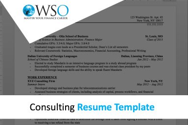 Consulting Resume Template