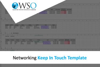 Networking Keep in Touch Template