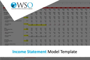 Income Statement - Excel Model Template