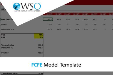 Free Cash Flow To Equity (FCFE) - Excel Model Template