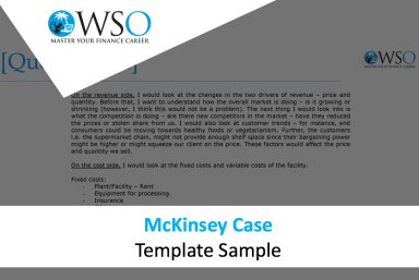 McKinsey Case - Template Sample