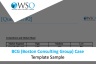 Boston Consulting Group (BCG) Case - Template Sample