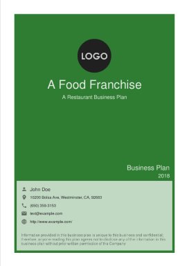 Food Franchise Business Plan