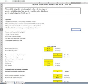 Three-Stage Dividend Discount Model