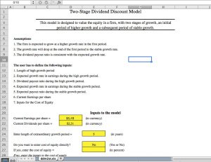 Two-Stage Dividend Discount Model