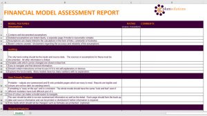Financial Model Assessment Report