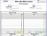 Line Checklist Report Excel Template