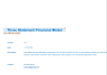 Three Statement Financial Excel Model