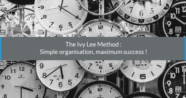 The Ivy Lee Method