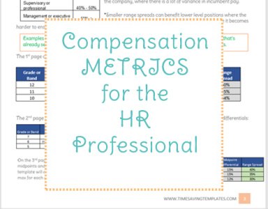 Compensation Metrics Cheatsheet for HR Professionals