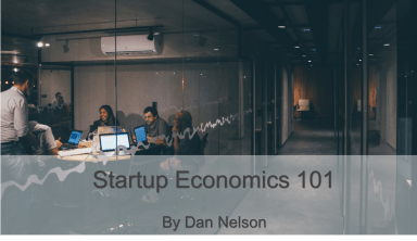 Startup Economics 101