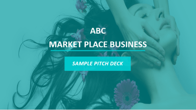 Sample Pitch Deck of a Marketplace E-commerce Business