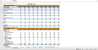 Product Company Financial Excel Model