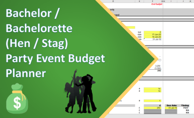 Bachelor / Bachelorette (Hen / Stag) Party Event Budget Planner