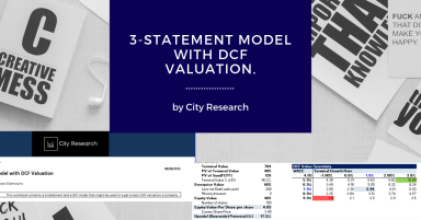 3-Statement Model with DCF Valuation (MS Excel Model Template)