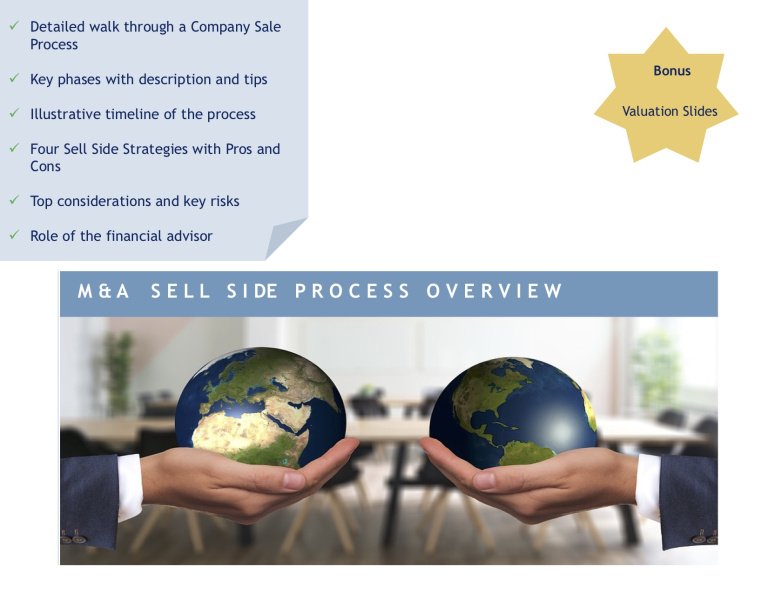 M&A Process SellSide: 20 Slides Detailled Guide with Overview ...