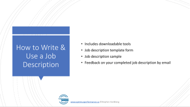 How to Write and Use a Job Description to Improve Employee Performance & Make Managing Easier