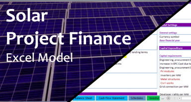 Solar Project Financial Excel Model