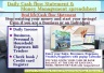 Daily Cash flow Statement & Money Management spreadsheet V03.1