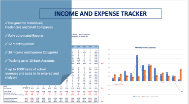 Income and Expense Tracker for Individuals, Freelancers and Small Companies