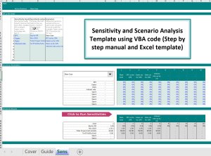 Sensitivity and Scenario Analysis Excel Template with VBA