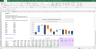 Price Volume Mix Analysis (PVM) excel template with Charts - Sales mix and Gross Profit by Product