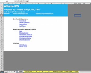 Alibaba IPO Financial Model