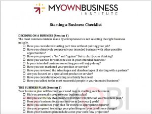 Starting a Business Checklist