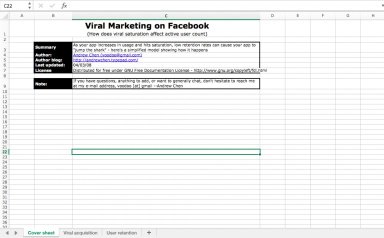 Viral and Retention Excel Model