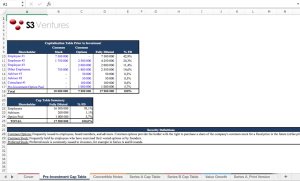 S3 Cap Table Template