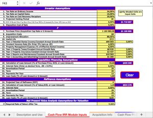 Discounted Cash Flow (DCF) Analysis with IRR and NPV