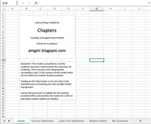 Chapters Model with Leveraged Buyout LBO Analysis
